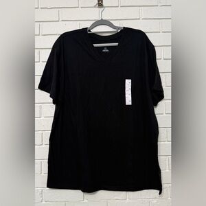 Men’s Goodfellow Black V-neck tee. Size XXL. NWT